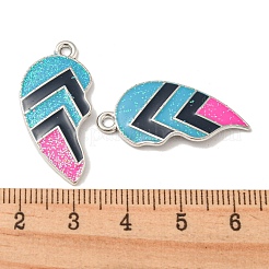Sequins Alloy Enamel Split Pendants&nbsp;FIND-Z026-03G