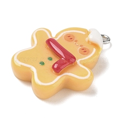 Christmas Theme Opaque Resin Pendants&nbsp;RESI-I344-02P-02