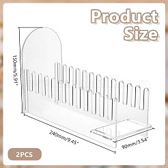 Acrylic Slotted Display Stands&nbsp;ODIS-WH0177-012