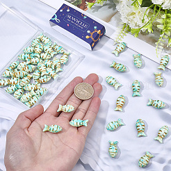 50Pcs Synthetic Turquoise Beads&nbsp;TURQ-SC0001-37