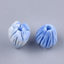 合成サンゴビーズ  染め  花芽  ミックスカラー  8.5x7mm  穴：1mm&nbsp;CORA-S026-20A-M