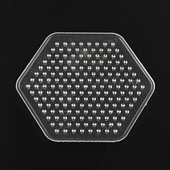 5x5mmDIYアイロンビーズに使用六角ABCプラスチックペグボード  透明  74x83x5mm&nbsp;DIY-Q009-12