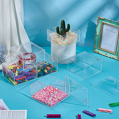 Transparent Acrylic Packaging Boxes with Lid&nbsp;CON-WH0110-37