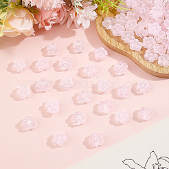 120Pcs Spray Painted Transparent Glass Beads&nbsp;GLAA-ME0001-41
