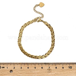 304 Stainless Steel Link Bracelets for Women&nbsp;BJEW-Q040-03G