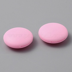 シリコーン眼鏡耳のグリップ  滑り止めホルダー  フラットラウンド  パールピンク  12x5mm&nbsp;FIND-WH0152-301B-13