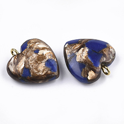 Assembled Bronzite and Lapis Lazuli Pendants&nbsp;X-G-T111-04A