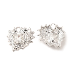 Rack Plating Alloy Glass Pendants&nbsp;FIND-C018-47P