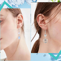 DIYジュエリーキット  ピアスフックを含む  丸カン  アイピンとピアスキャッチ  ステンレス鋼色  20x20x3mm  穴：2mm&nbsp;DIY-BBC0002-99A