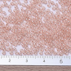 MIYUKIラウンドロカイユビーズ  日本製シードビーズ  11/0  （rr369)ピーチツヤ  2x1.3mm  穴：0.8mm  約50000個/ポンド&nbsp;SEED-G007-RR0369