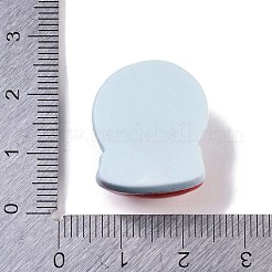 クリスマステーマの樹脂カボション  兎  ライトブルー  22x18.5x9.5mm&nbsp;RESI-H162-09C