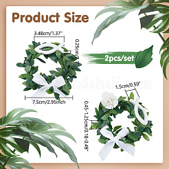 PVC Candle Wreath&nbsp;AJEW-NB00003