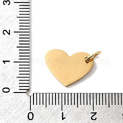 母の日 304 ステンレススチールペンダント  mon という単語の付いたハート  ゴールドカラー  12x15.5x1.5mm  穴：4.5mm&nbsp;STAS-B102-09C-G