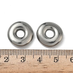 304ステンレスペンダント  ドーナツ  ステンレス鋼色  16.5x4.5mm  穴：5mm&nbsp;STAS-P422-17P