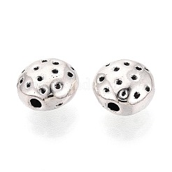 Textured Tibetan Style Alloy Beads&nbsp;PALLOY-N187-09AS