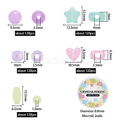 DIY Children's Day Gift Stretch Bracelets Making Kits&nbsp;DIY-CA0001-37