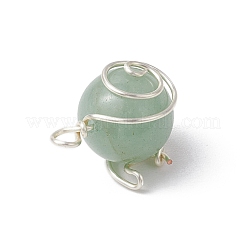 Copper Wired Gemstone Pendants&nbsp;PALLOY-JF02921