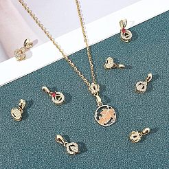 16Pcs 4 Style Brass Micro Pave Cubic Zirconia Ice Pick Pinch Bails&nbsp;ZIRC-FH0001-08