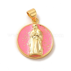 Eco-Friendly Rack Plating Brass Enamel Pendants&nbsp;KK-F851-06G