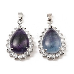 Natural & Synthetic Mixed Gemstone & Rhinestone Pendants&nbsp;G-K338-31P