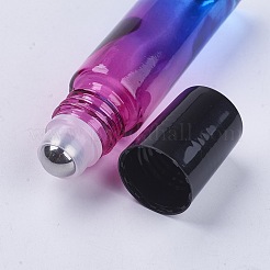 10ml Glass Gradient Color Essential Oil Empty Roller Ball Bottles&nbsp;MRMJ-WH0011-B09-10ml