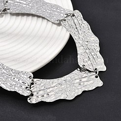316L Surgical Stainless Steel Textured Link Chain Choker Necklaces&nbsp;SA-CBAB122-06P
