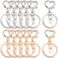 20Pcs 2 Colors Zinc Alloy Keychain Clasps&nbsp;FIND-SP0004-25