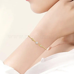 24Pcs 8 Styles Brass Pave Cubic Zirconia Connector Charms&nbsp;KK-BBC0028-50