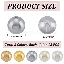 1 Set ABS Plastic Imitation Pearl Beads&nbsp;FIND-PH0009-70