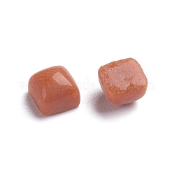 ガラスモザイクタイルカボション  工芸品用  イミテーション翡翠  正方形  ダークチソウ  4.8x4.8x3.5mm  約200g/ボックス&nbsp;GLAA-G072-04P