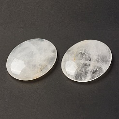 不安療法のための天然水晶の心配石  楕円形の親指石  45x34~35x7~8.5mm&nbsp;X-G-B036-01D