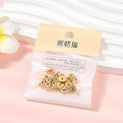 シェグレイス ブラス イヤーナット  弾丸ピアスキャッチ  カドミウムフリー＆ニッケルフリー＆鉛フリー  長持ちメッキ  18KGP本金メッキ  5x6mm  穴：0.6~0.9mm&nbsp;XGR0033G-66G