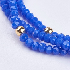 Glass Multi-strand Bracelets&nbsp;BJEW-I237-01