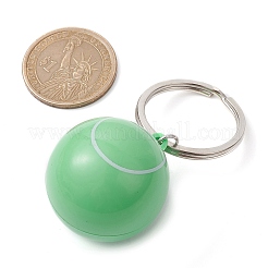 ABS プラスチックスポーツボールテーマペンダントキーホルダー  鉄のスプリットキーリング付き  混合図形  6.2~9.4cm  ペンダント：35.5~63.5x20~32x20.5~32mm&nbsp;KEYC-JKC00659