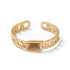 304 Stainless Steel Open Cuff Ring Components&nbsp;STAS-F301-29G