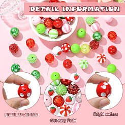 DIY Bubblegum Bracelet Pendant Decoration Making Kit for Strawberry Theme&nbsp;MACR-CJC0005-01