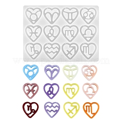 Heart with Constellation Silicone Pendant Molds&nbsp;DIY-I065-12