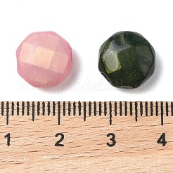 プラスチックアクリルビーズ  多面カット  フラットラウンド  11x6.5mm  穴：2mm&nbsp;OACR-I014-05B