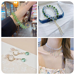 50Pcs 5 Colors Electroplate Transparent Glass Beads&nbsp;GLAA-TA0003-47C