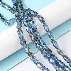 Transparent Electroplate Glass Beads Strands&nbsp;EGLA-F157-FR05