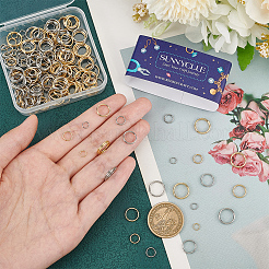 240pcs 8 Styles 304 Stainless Steel Split Rings&nbsp;STAS-SC0005-98