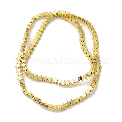 Electroplated Synthetic Non-magnetic Hematite Beads Strands&nbsp;G-I364-A01-G