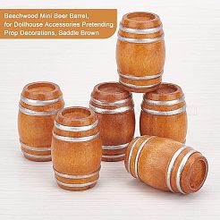 Beechwood Mini Beer Barrel&nbsp;DJEW-WH0015-46