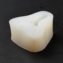 クリスマスの鹿の頭 diy 燭台シリコーン金型  レジン型  UVレジン用  エポキシ樹脂工芸品作り  ホワイト  72x65x35mm  内径：53x37mm&nbsp;LS-SIMO-B002-05