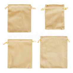 4Pcs 4 Styles Velvet Jewelry Drawstring Storage Pouches&nbsp;TP-TADJ0001-02
