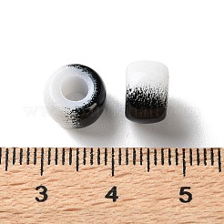 Spray Painted ABS Plastic European Beads&nbsp;KY-G033-02A-01