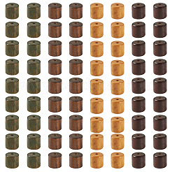 80色の白檀ビーズ4個  バレル  ミックスカラー  8x8mm  穴：1.8mm  20個/カラー&nbsp;WOOD-TA0002-72