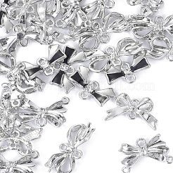30Pcs 5 Styles Alloy Crystal Rhinestone Bowknot Links Connector Charms&nbsp;FIND-TA0010-98