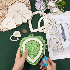 1 Set Wood Macrame Leaf/Flower Cutting Template&nbsp;DIY-BC0009-99