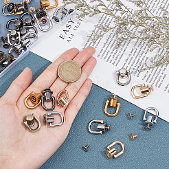 6 Sets 6 Colors Alloy Ball Studs Rivets&nbsp;PALLOY-PH0001-78